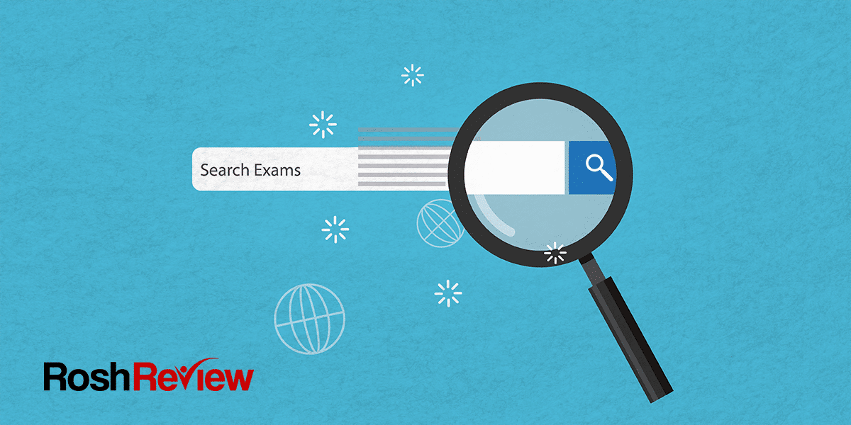 How to use Rosh Review search feature on the ABEM ConCert Exam